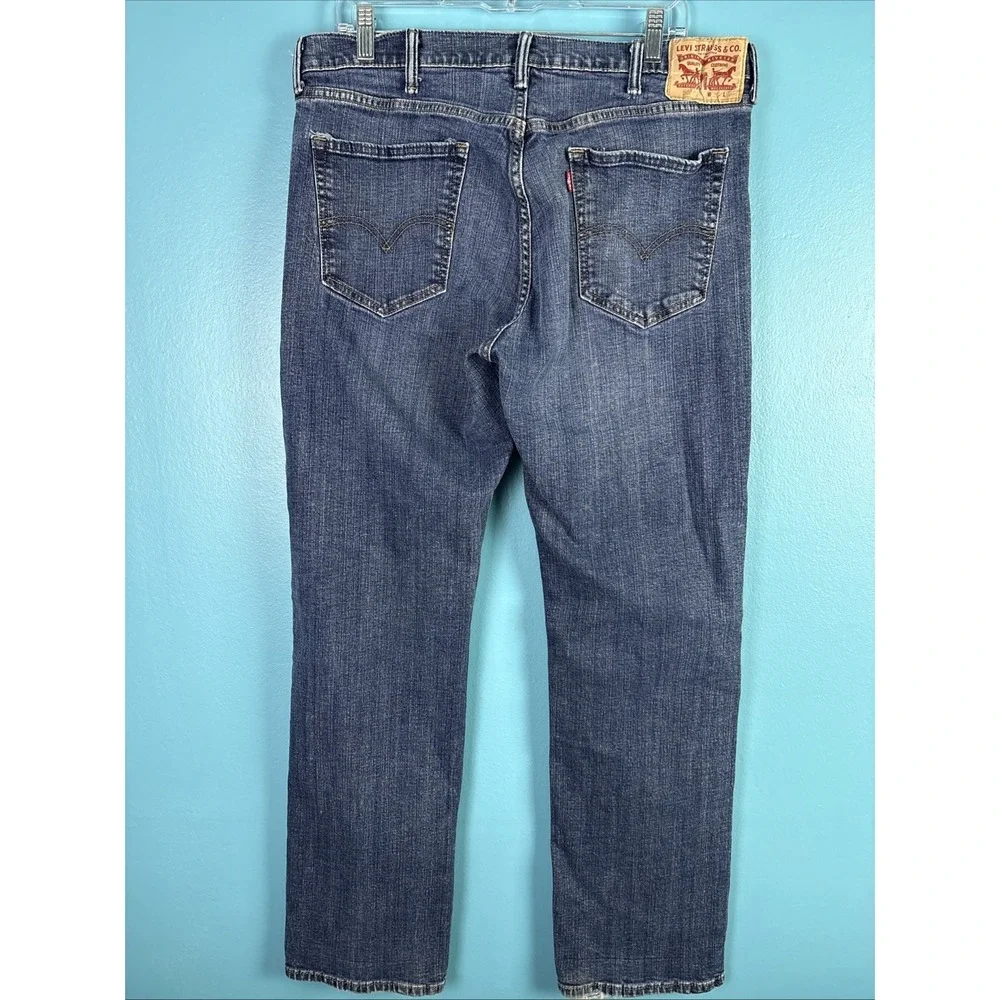 Levi's 559 Jeans Men's Size 38x34 Relaxed Straight Blue Denim Cotton Dark Wash